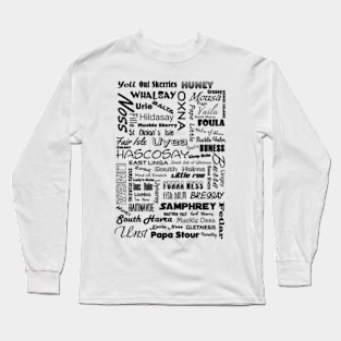 Islands of the Shetland Islands Long Sleeve T-Shirt